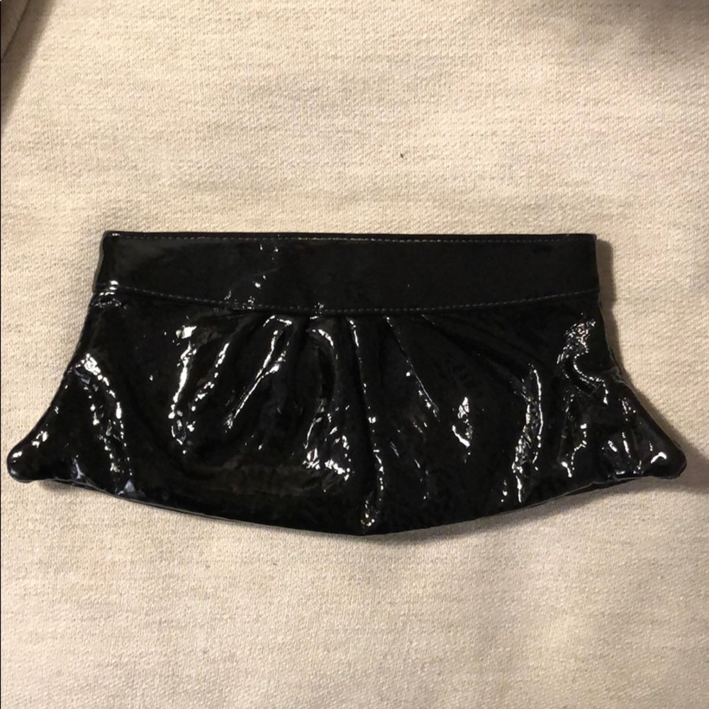 Lauren Merkin Black Patent Leather Clutch - Picture 2 of 4